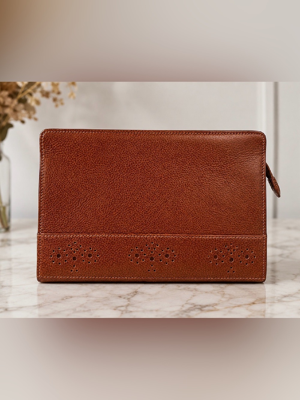 Tiffany & Co. leather clutch pouch